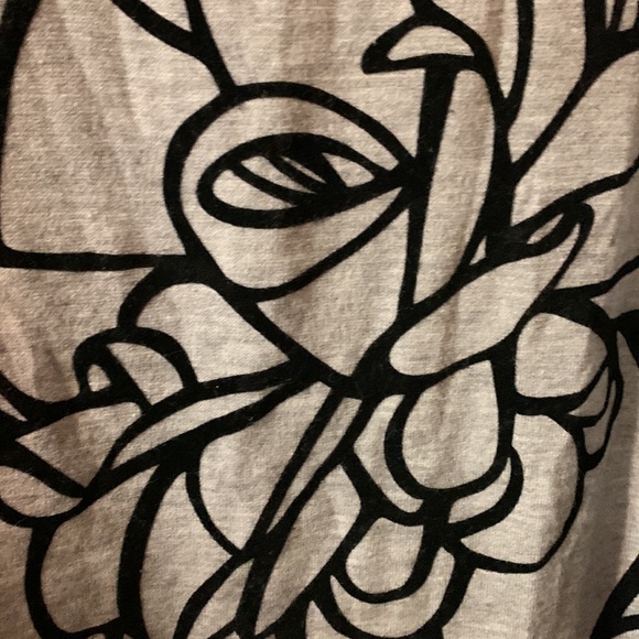 Grey Sweater with Black Flower - Picture 9 of 10